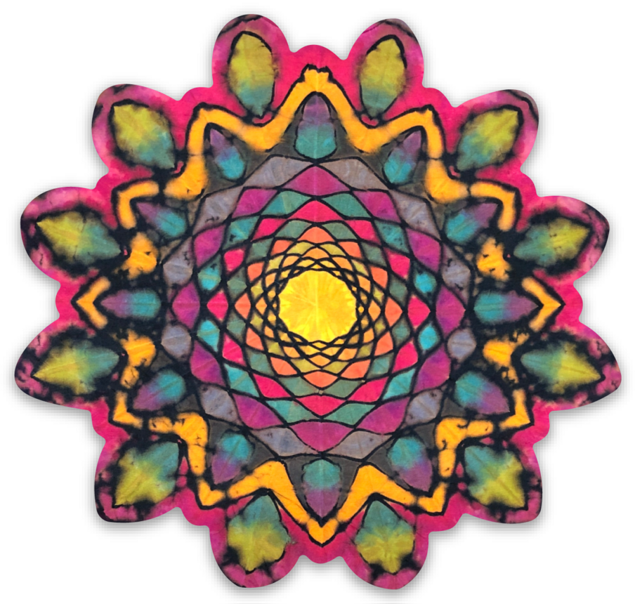 Reverse Mandala Sticker
