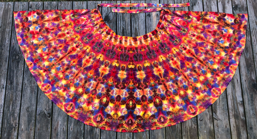 Cotton Wrap Skirt with zipper pocket