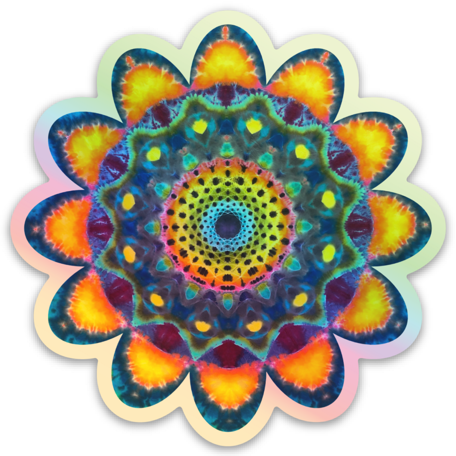 Holographic Mandala Sticker
